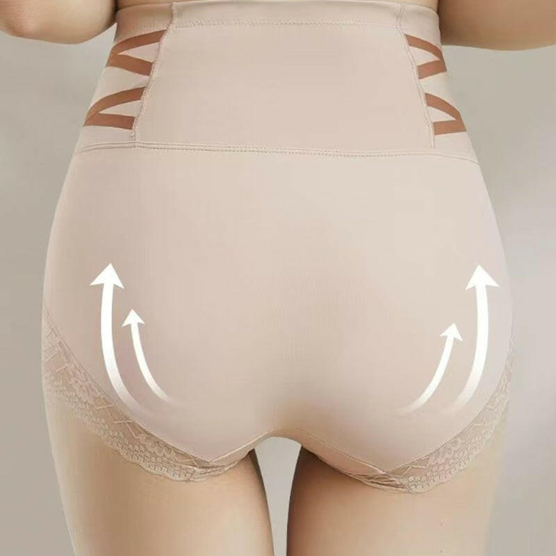High Waisted Tummy Tuck Lace Shaping Panties