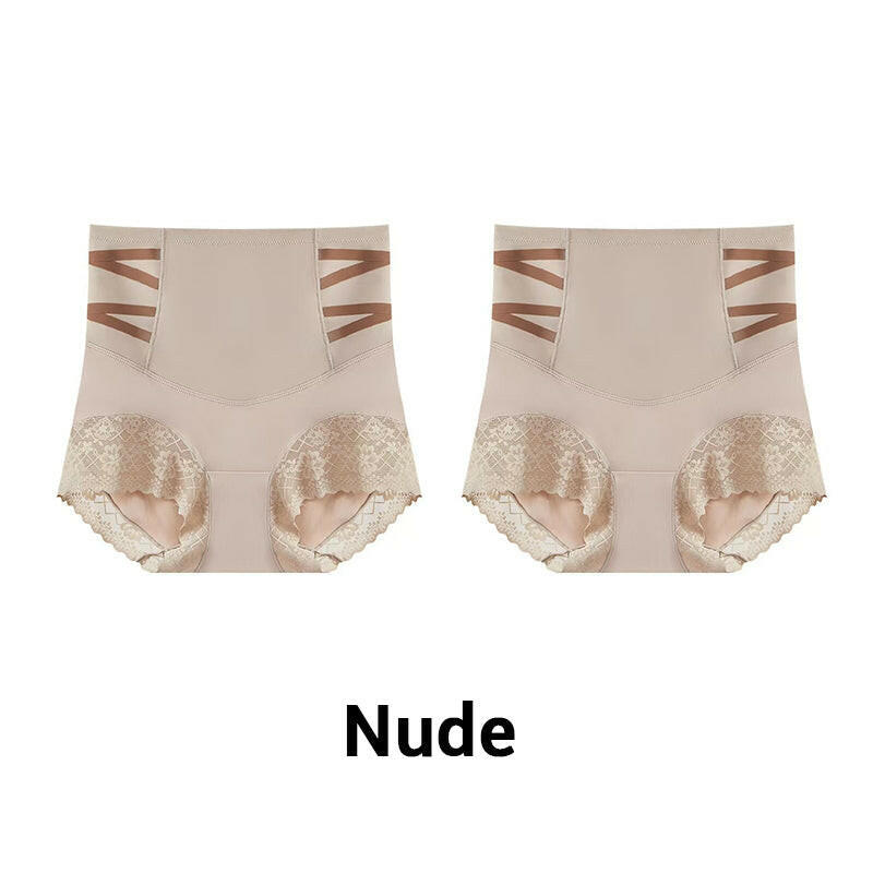 High Waisted Tummy Tuck Lace Shaping Panties