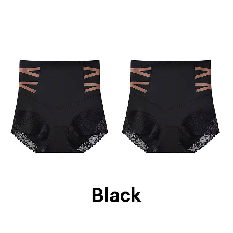High Waisted Tummy Tuck Lace Shaping Panties