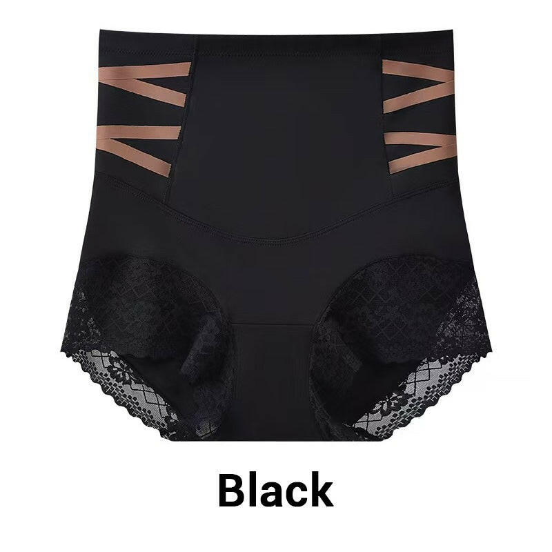 High Waisted Tummy Tuck Lace Shaping Panties