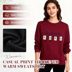 🍂Autumn Promotion 50%💕Women's Lucky Mahjong Thickened Thermal Sweatshirt