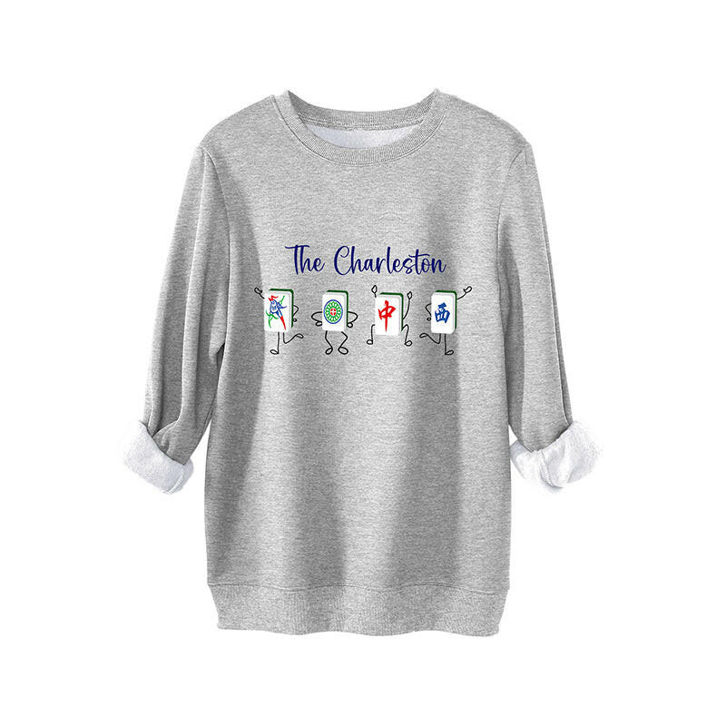 🍂Autumn Promotion 50%💕Women's Lucky Mahjong Thickened Thermal Sweatshirt