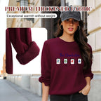 🍂Autumn Promotion 50%💕Women's Lucky Mahjong Thickened Thermal Sweatshirt