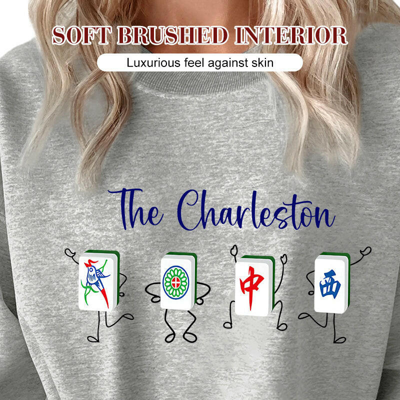 🍂Autumn Promotion 50%💕Women's Lucky Mahjong Thickened Thermal Sweatshirt