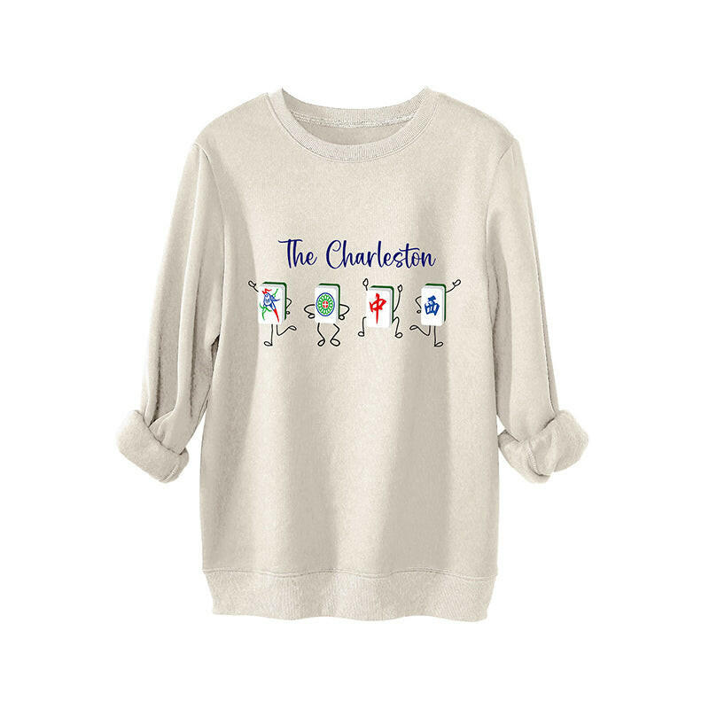 🍂Autumn Promotion 50%💕Women's Lucky Mahjong Thickened Thermal Sweatshirt
