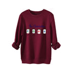 🍂Autumn Promotion 50%💕Women's Lucky Mahjong Thickened Thermal Sweatshirt