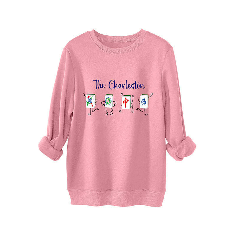 🍂Autumn Promotion 50%💕Women's Lucky Mahjong Thickened Thermal Sweatshirt
