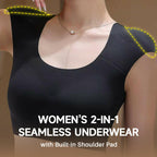 Women’s 2-in-1 Seamless Underwear with Built-in Shoulder Pad