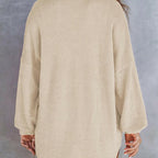 🔥Last Day Sale 49%🔥Women's Waffle Knit Henley Button Shirt Jacket