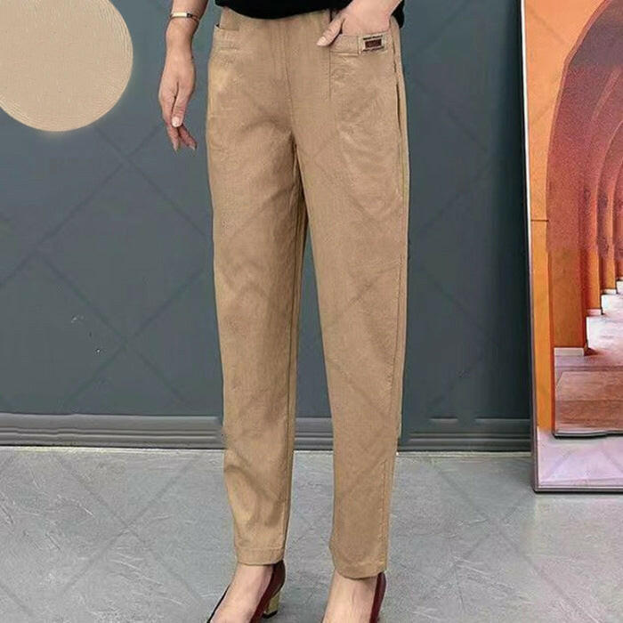 🍂Autumn Sale - 50% Off!💕Nice Gift-Women's Elastic Waist Cotton Pants