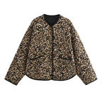 Women’s Lightweight Quilted Warm Reversible Jacket