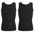 Men's Solid Slimming Abdominal Control Vest