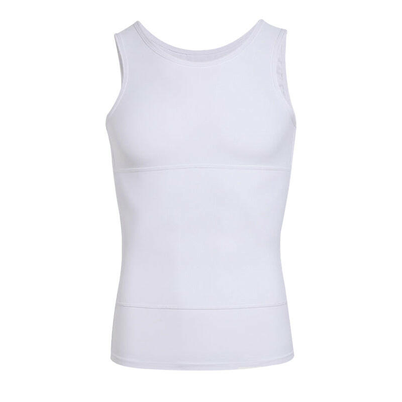 Men's Solid Slimming Abdominal Control Vest