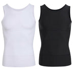 Men's Solid Slimming Abdominal Control Vest