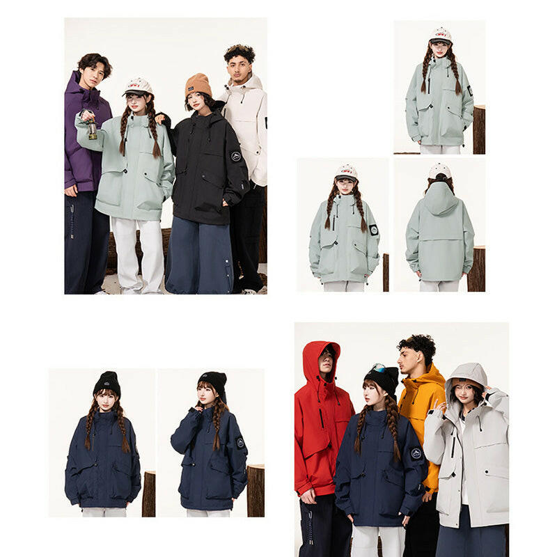 Unisex Waterproof Hooded Outdoor Jacket