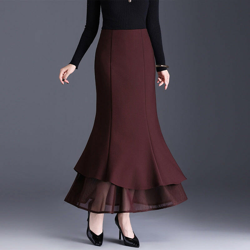 Women’s High Waisted Fishtail Skirt