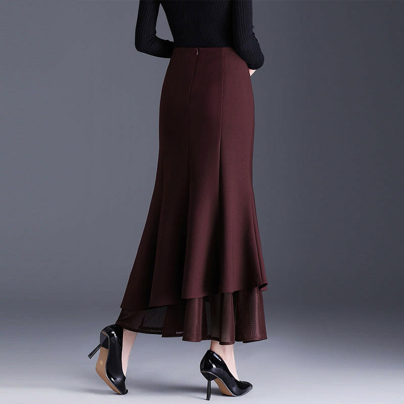 Women’s High Waisted Fishtail Skirt