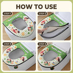 Waterproof Printed Zipper Toilet Seat Cushion