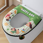 Waterproof Printed Zipper Toilet Seat Cushion