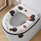 Waterproof Printed Zipper Toilet Seat Cushion