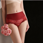 Women's Breathable High Waist Seamless Lace Panties