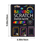 Creative Rainbow Scratch Art Notebook