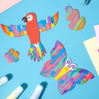 Cartoon Colorful Painting Set with Scraper for Kids