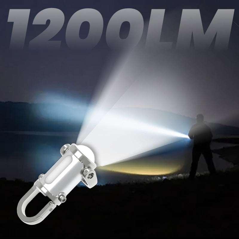 🎉 2026 Sale — Over 46,000 Sold!🔦 1200‑Lumen Mini Keychain Flashlight‑2‑In‑1 EDC Emergency Tool ✨