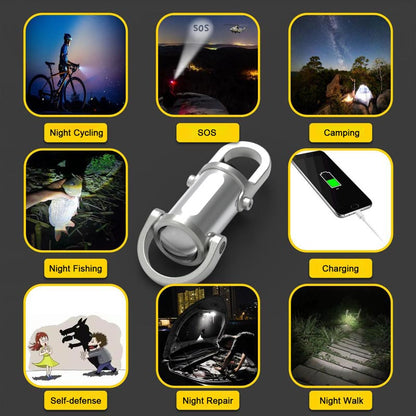 🎉 2026 Sale — Over 46,000 Sold!🔦 1200‑Lumen Mini Keychain Flashlight‑2‑In‑1 EDC Emergency Tool ✨