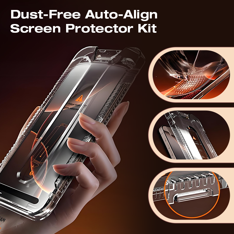 Dust-Free Auto-Align Screen Protector Kit