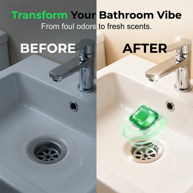 🎉 2026 Sale — Over 24,000 Sold!🚰 Bio‑Enzyme Drain Deodorizer Pods‑Pipe Odor Remover Capsules ✅