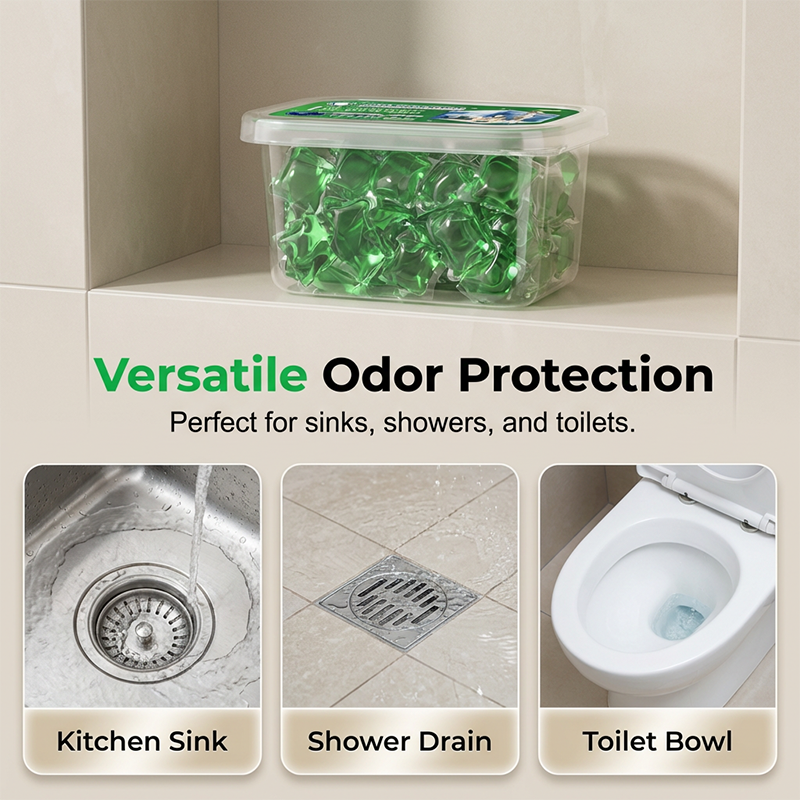 🎉 2026 Sale — Over 24,000 Sold!🚰 Bio‑Enzyme Drain Deodorizer Pods‑Pipe Odor Remover Capsules ✅