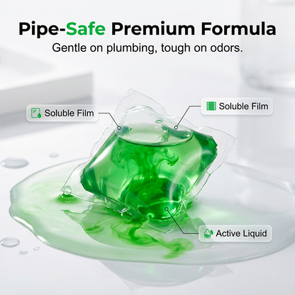 🎉 2026 Sale — Over 24,000 Sold!🚰 Bio‑Enzyme Drain Deodorizer Pods‑Pipe Odor Remover Capsules ✅