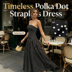 Women’s Fashion Polka Dot Strapless Dress