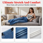 ✨ 50% OFF NOW!💎 2-Piece Rhinestone Tank & Flare Jeans Set – High-Waisted Stretch Denim – Elegant Party Outfit 👖