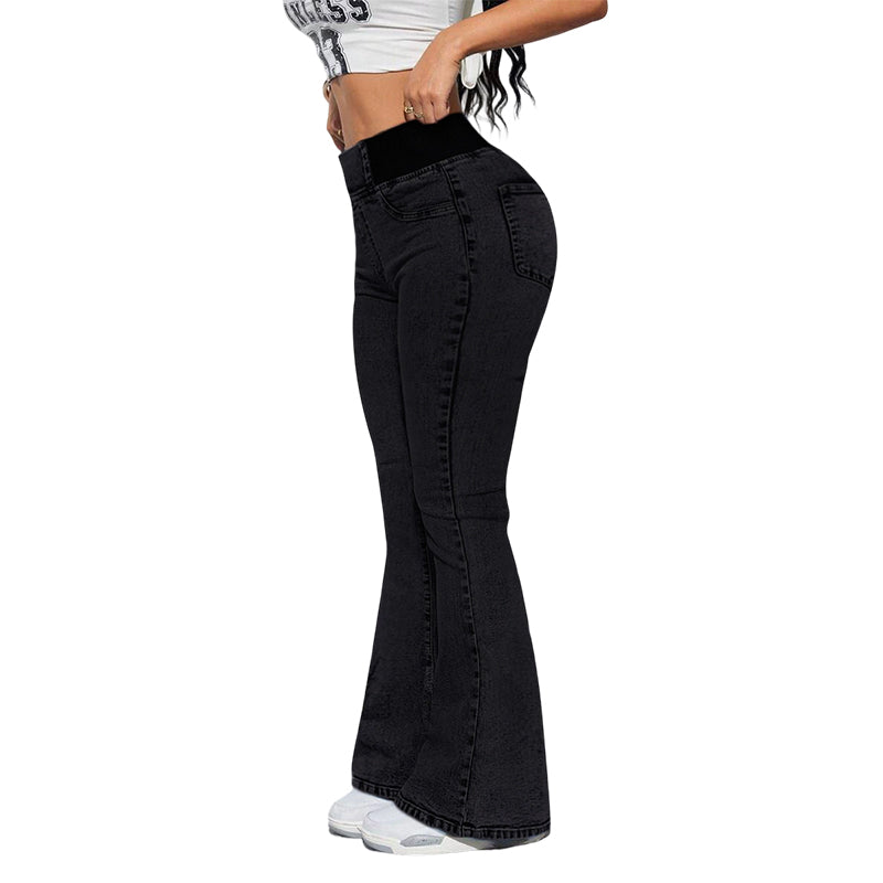 ✨ 50% OFF NOW!💎 2-Piece Rhinestone Tank & Flare Jeans Set – High-Waisted Stretch Denim – Elegant Party Outfit 👖