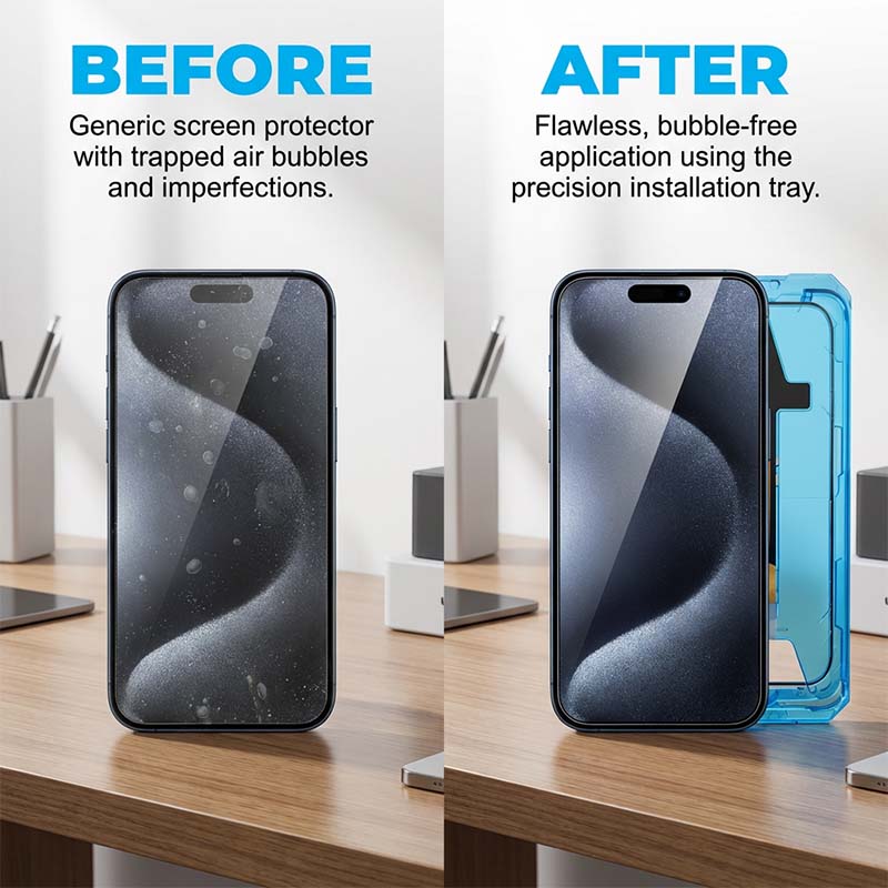Dust-Free Auto-Align Screen Protector Kit