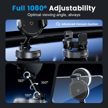 Adjustable Magnetic Car Mount with Vacuum Suction Base
