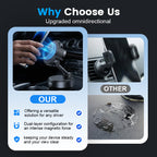 Adjustable Magnetic Car Mount with Vacuum Suction Base