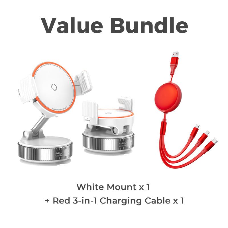 Adjustable Magnetic Car Mount with Vacuum Suction Base