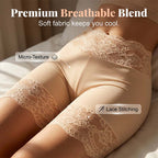 🥳2026 HOT SALE🥳💞50K+ SOLD!🩲💕 50% OFF! Lace Shorts & Ribbed Top Set – Soft & breathable. Wear together or mix & match. No thigh chafe. 👗✅
