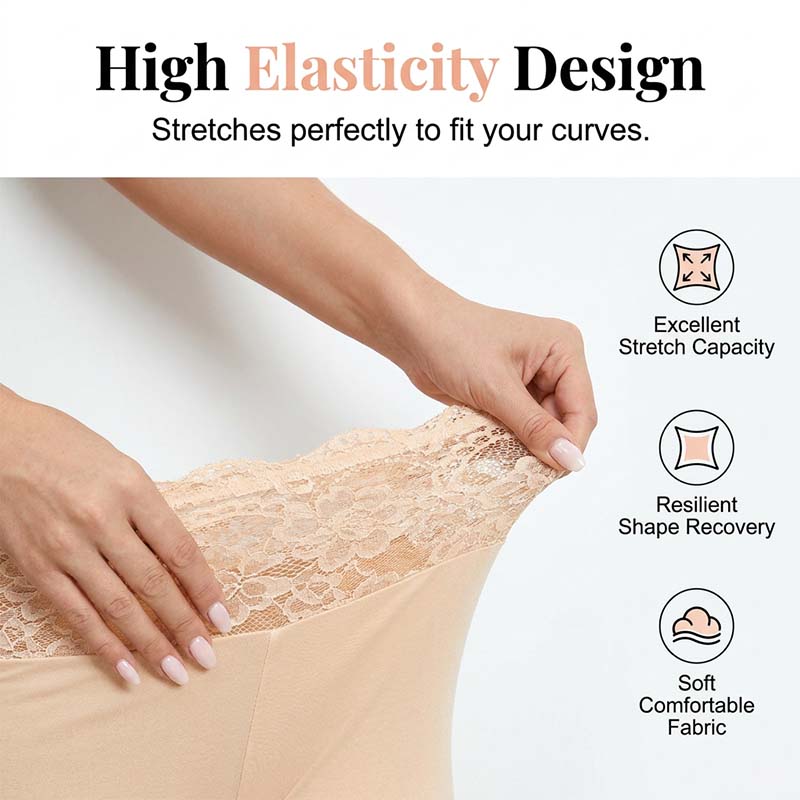 🥳2026 HOT SALE🥳💞50K+ SOLD!🩲💕 50% OFF! Lace Shorts & Ribbed Top Set – Soft & breathable. Wear together or mix & match. No thigh chafe. 👗✅