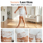 🥳2026 HOT SALE🥳💞50K+ SOLD!🩲💕 50% OFF! Lace Shorts & Ribbed Top Set – Soft & breathable. Wear together or mix & match. No thigh chafe. 👗✅