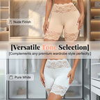 🥳2026 HOT SALE🥳💞50K+ SOLD!🩲💕 50% OFF! Lace Shorts & Ribbed Top Set – Soft & breathable. Wear together or mix & match. No thigh chafe. 👗✅