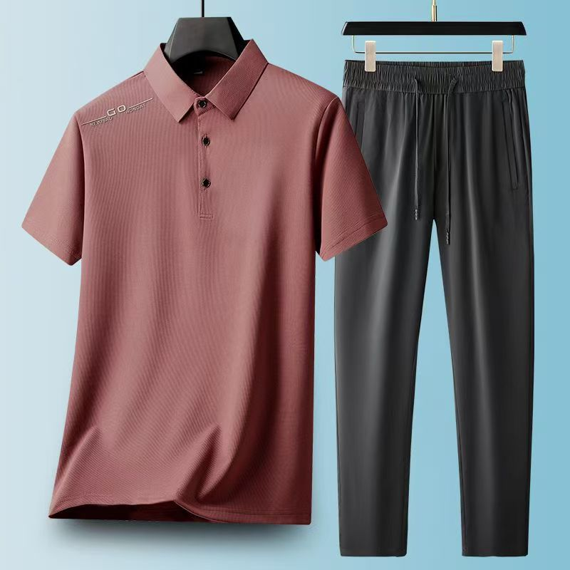 Men's Summer Breathable Short-Sleeve Set