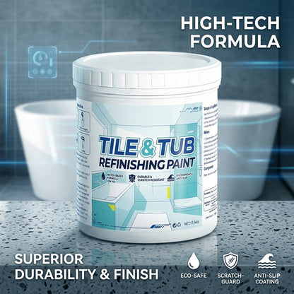 🥳2026 HOT SALE🥳🛁🎨 50% OFF! Tile & Tub Refinishing Paint Kit – Waterproof, anti‑slip finish. Covers stains & cracks. Easy DIY, no pro needed. ✨🛡️