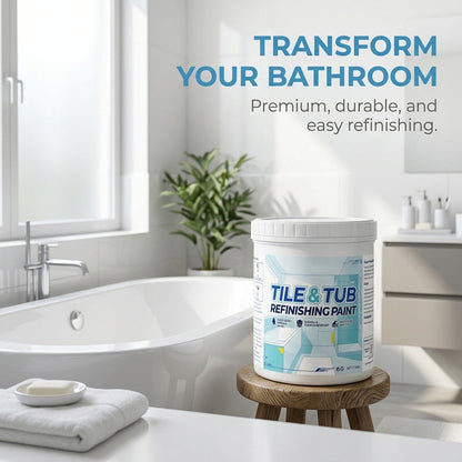 🥳2026 HOT SALE🥳🛁🎨 50% OFF! Tile & Tub Refinishing Paint Kit – Waterproof, anti‑slip finish. Covers stains & cracks. Easy DIY, no pro needed. ✨🛡️