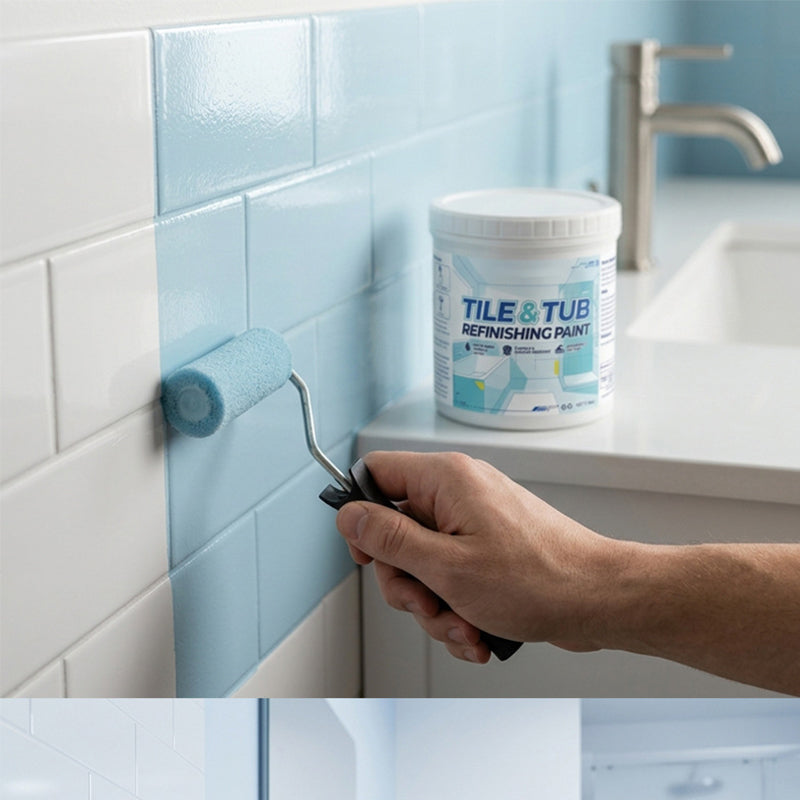 🥳2026 HOT SALE🥳🛁🎨 50% OFF! Tile & Tub Refinishing Paint Kit – Waterproof, anti‑slip finish. Covers stains & cracks. Easy DIY, no pro needed. ✨🛡️