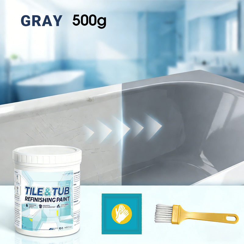 🥳2026 HOT SALE🥳🛁🎨 50% OFF! Tile & Tub Refinishing Paint Kit – Waterproof, anti‑slip finish. Covers stains & cracks. Easy DIY, no pro needed. ✨🛡️