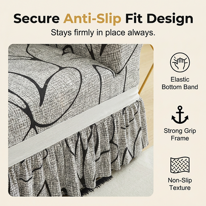 🎉 2026 Hot Sale!🛋️ High‑Stretch Sofa Slipcover‑Ruffled Hem & Full Protection ✨
